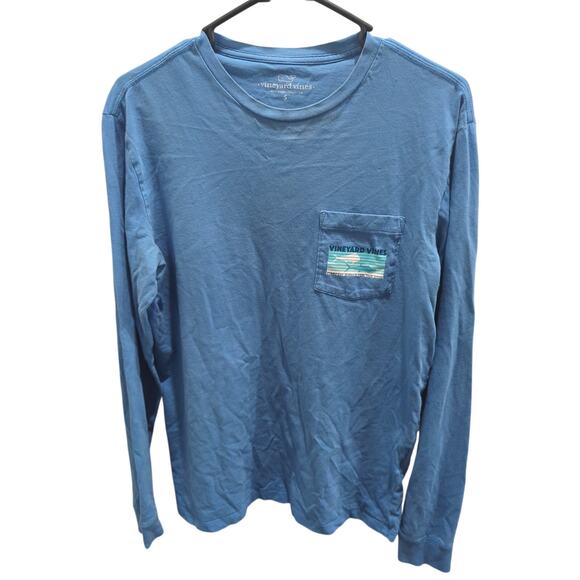 Vineyard Vines Pocket T Shirt Small EVERY DAY SHOULD FEEL THIS GOOD Shark Fish. - Picture 1 of 8